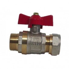 Кран 16*1/2" наружная резьба, NTM (НТМ)